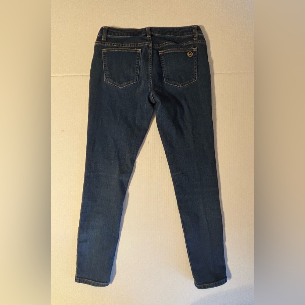 Michael Kors Jeans Women's Size 2 Blue Dark Wash Low Rise Skinny Stretch MK
